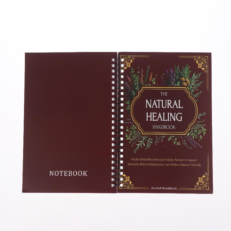 Natural Healing Guide Spiral Bound Herbal Book With Step-By-Step Recipes For Heart Health Blood Pressure And Focus Enhancement