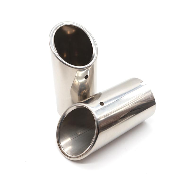 1 Pair Car Rear Exhaust Tail Pipe Muffler Throat 3 Colors For BMW E90 E92 325i 328i 2006 - 2010 F10 F11 F18 520i 523i 525i 528i