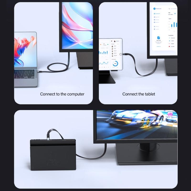 PD240W Fast Charging Line USB C to Type C Cable Quick Charging Right Angle Wire 90 Degree Data Cable