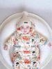 Thick Fleece-Lined Winter Baby Onesie for Boys & Girls - Warm Cotton Padded Infant Outdoor Romper