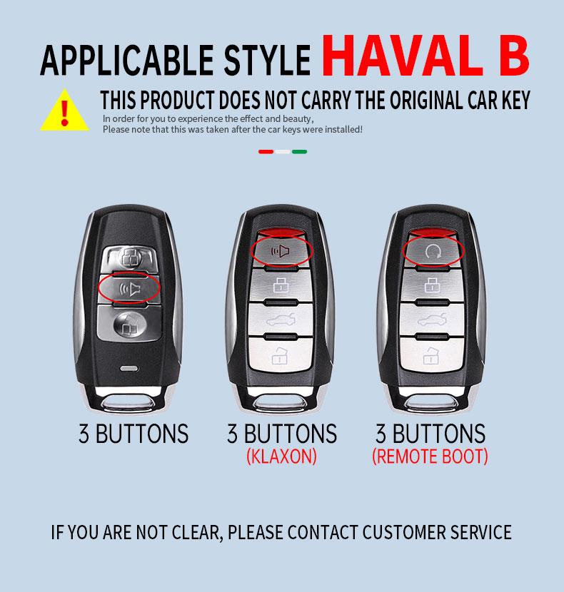 Car key case cover shell For Haval F7x H6 Jolion Joico Jollein F7 H1 F5 H7 Jolyon F7H Dargo H2S GMW Coupe 2023 Accessories