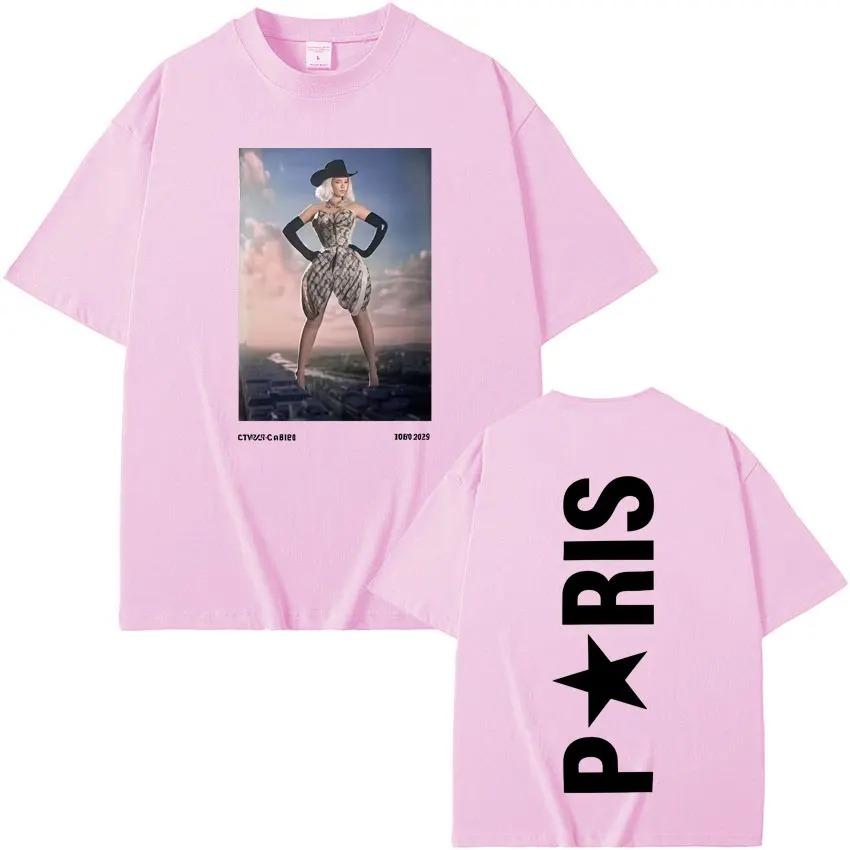 2026 Singer Beyonce Cowboy Carter Harajuku Graphics T-shirt Humor High Quality Men's Women Short Sleeve Hip Hop Casual Tees