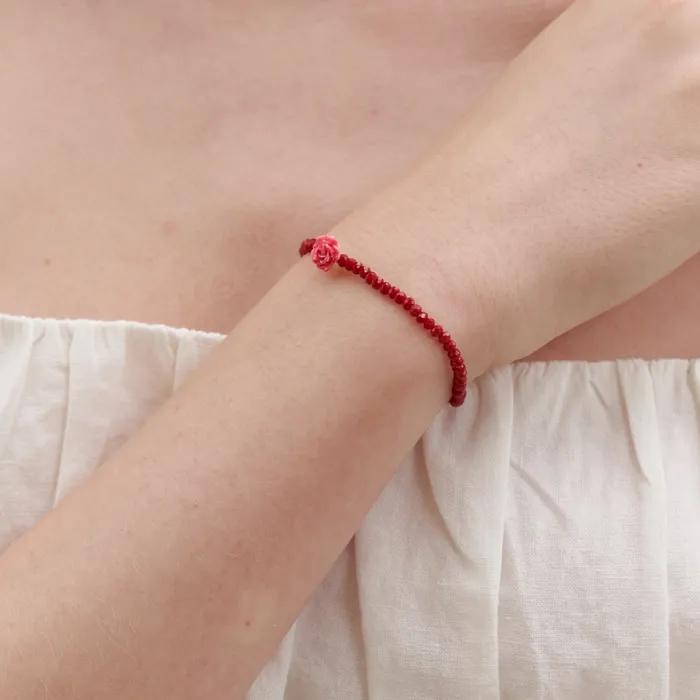1 Rose Crystal Bracelet