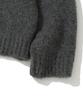 KNITTED (Unisex) Boucle Raglan Crop Round Knit Charcoal