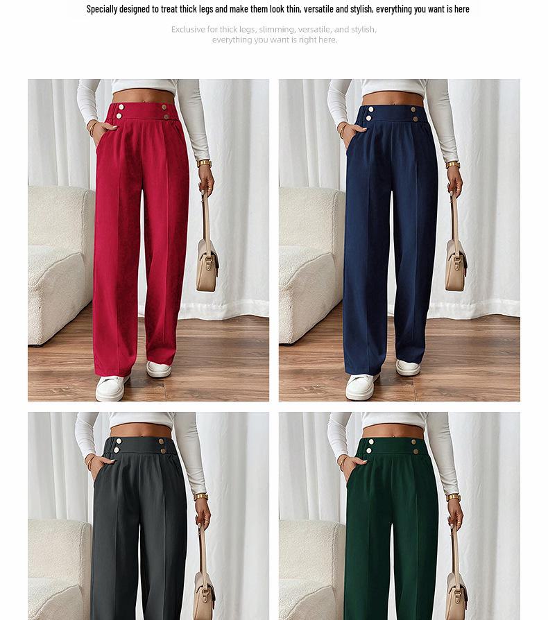 2025 Women's High Waist Slimming Casual Pants for Summer