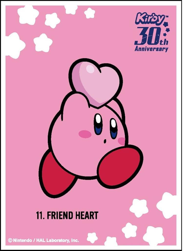 Ensky Kirby 30th Anniversary Character Sleeve Friends Heart (EN-1092) Pack