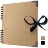 Neues 8x8 Zoll Scrapbook-Album Kraftpapier 40 Seiten Erinnerungsbuch Lay-Flat-Design Hardcover-Album für Hochzeitsfeier