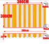 Tewango Custom Outdoor Awning Waterproof Fabric Store Curtain Balcony Canopy Cover UV Block Sunscreen Rain Tarp Strip Cloth