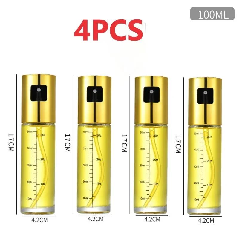 Glass Spray Bottle Kitchen Tool Spray Oiler Seasoning Condiment Bottle Pump Oil Pot Leak-Proof Grill BBQ Sprayer Oil Dispenser
