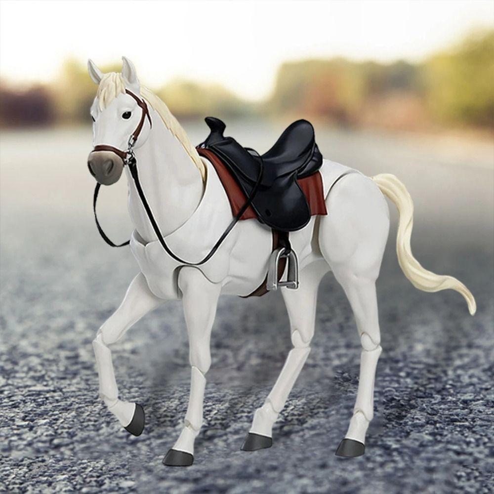 PVC Horse Artist Painting Model Movable Mini Size Horse Figurine  Children Birthday Gift