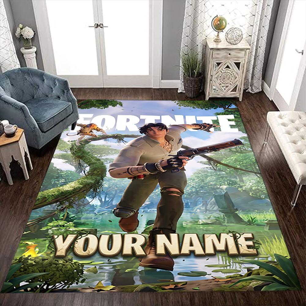 Fortnite Personalized Text Carpet Perfect for Dormitory Decorate room Study room Kitchen Antislip Carpet Decorate Offices