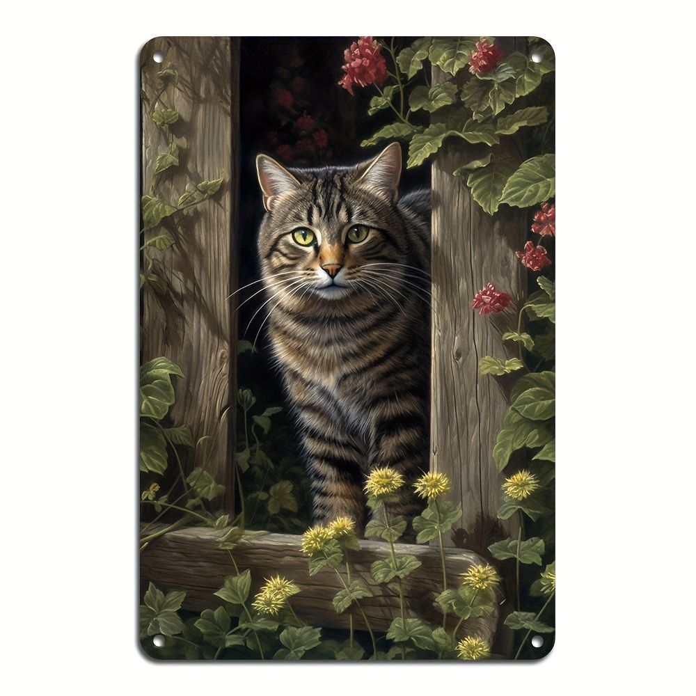 Retro Metal Sign Cute Pets Wall Decor Tin Plate Art for Living Room Bar Cafe