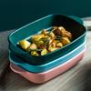 Nordic Baking Trays Baked Rice Trays Vegetable Trays Ceramic Binaural Trays Baking Trays Oven Microwave Ovens Rectangular Baking Trays Household