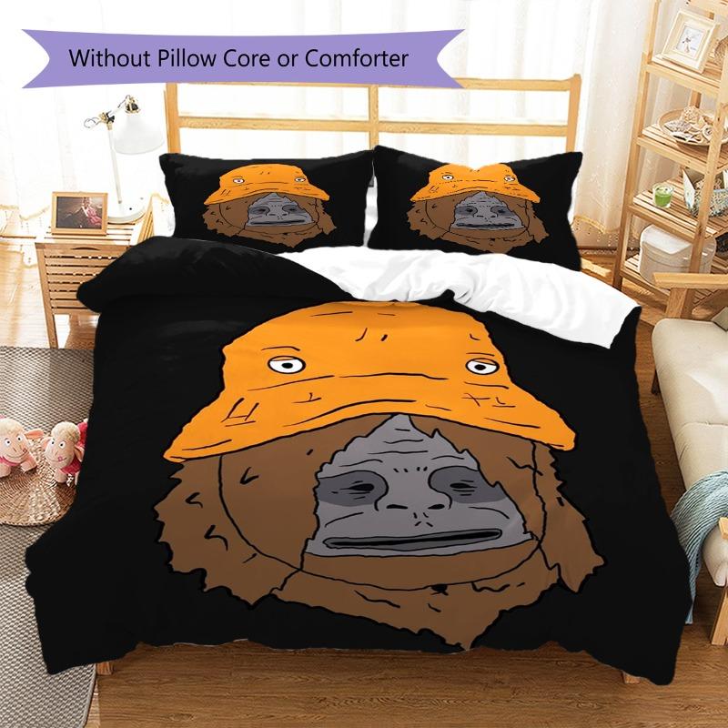 The Big Lez Show There Is Still Time 3 Pieces Bedding Set, Sasquatch Campfire Duvet Cover with Pillowcases