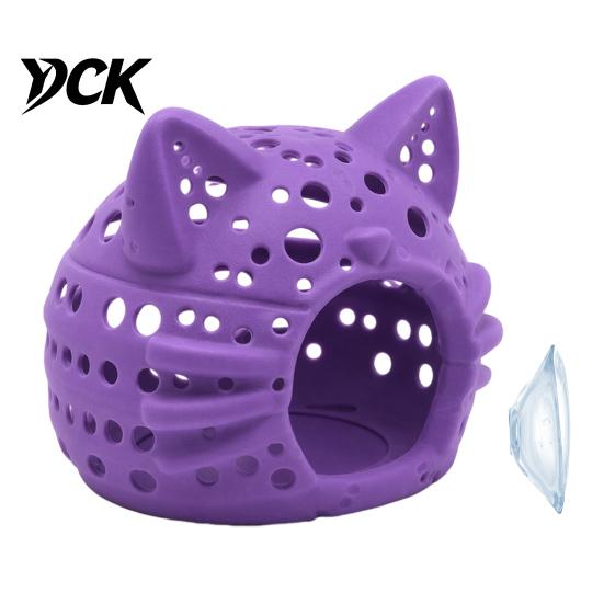 Shrimp Spawning Cave Aquarium Cave, Cat Head Fish Hideout with Suction Betta Accessories Cup, Decorative for Tanks Tank