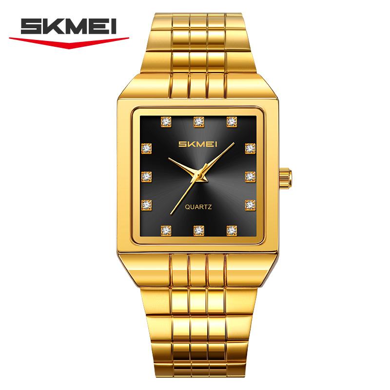 SKMEI 2619 Luxury Watch for Men Casual Mens Stainless Steel Strap Waterproof Quartz Wristwatch Shockproof Watches Reloj Hombre