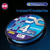 GW X4 Braided Water Color PE Fishing Line 100M