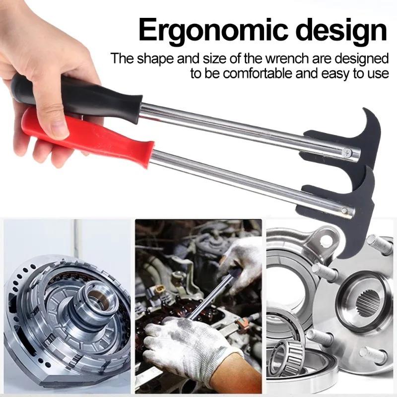 Car Oil Seal Wrench Puller Universal Two-Head Oil Seal Hook Screwdriver Wrench Puller Automotive Hand-held Disassembly Tool