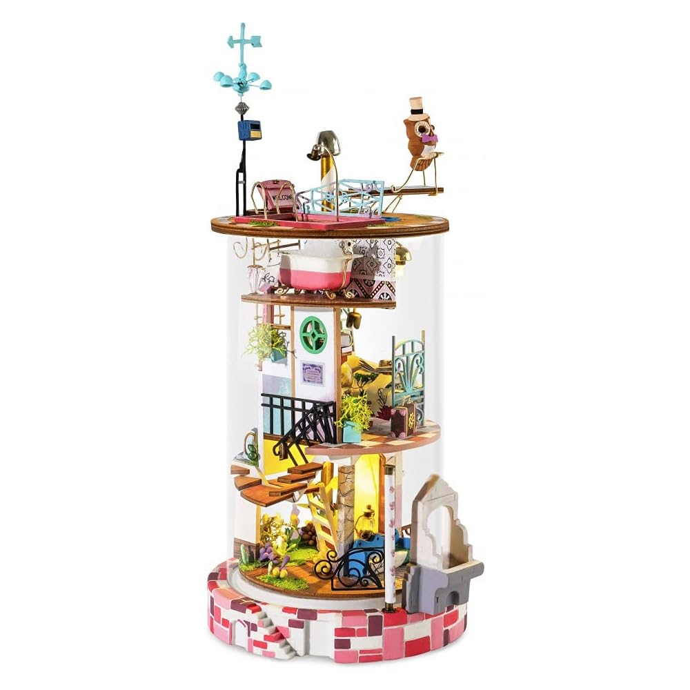 Tsukurundesu DIY Miniature House Traveler Series with Japanese Instructions, Dollhouse, Craft Kit