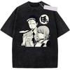 Anime Smoking Behind the Supermarket with You Washed T Shirts Streetwear Cartoon Sasaki Yamada Men Women Cotton T-Shirt