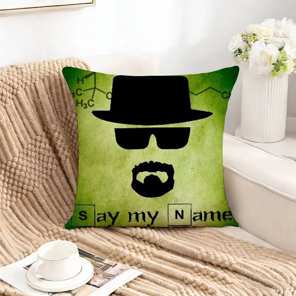 BBreaking Bad HHeisenberges Square DoubleSided printed Pillow Case Bedroom Bedside Pillow Sofa Cushion Cover