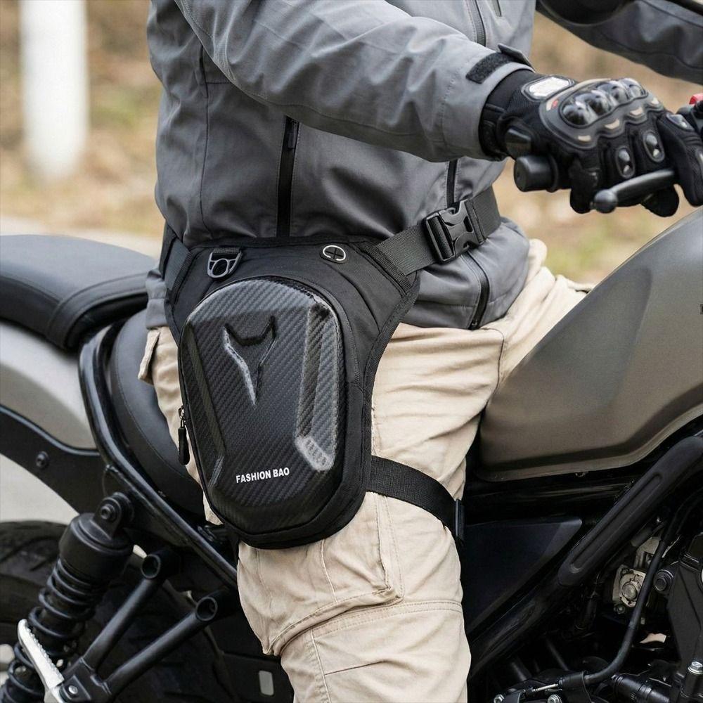 Hard Shell Motorcycle Leg Bag Waterproof Cycling Rider Bag Gear Crossbody Bag Motorcycle