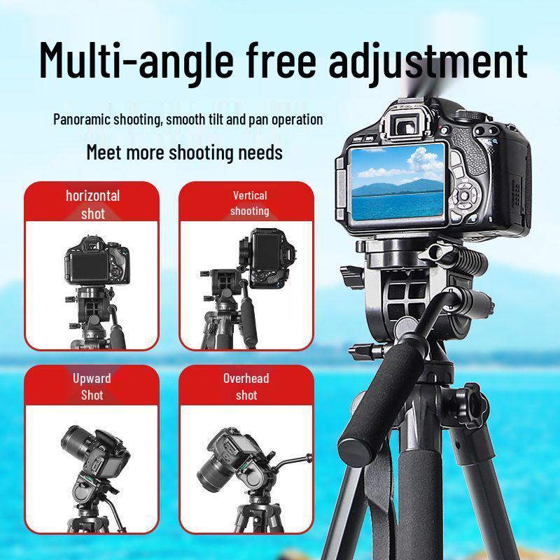 2025 Portable Camera & Phone Tripod with 360° Rotation and Gimbal