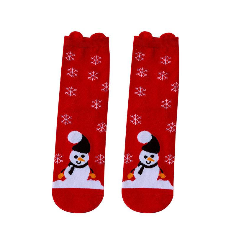 Women's Christmas Stockings, Mid-calf Stockings, Santa Claus, Snowman, Elk, Big Red Stockings
