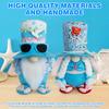 2Pcs Beach Gnomes Plush Summer Gnomes Decorations with Weighted Base Beach Gnomes Couple Decor Tiered Tray Decor for Farmhouse
