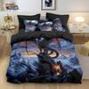 Dangerous Dragon Duvet Cover Set 2/ 3Pcs Quilt Cover Set Dragon Bedding Set Machine Washable Single Double King