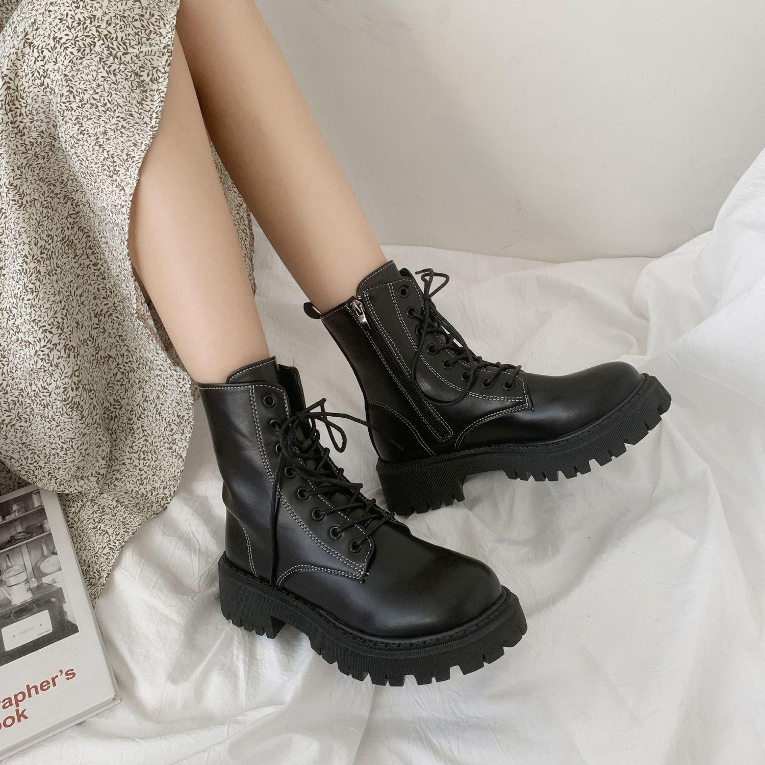 Короткие туфли для женщин Женские ботильоны Белые элегантные на среднем каблуке Ботильоны — фото 3