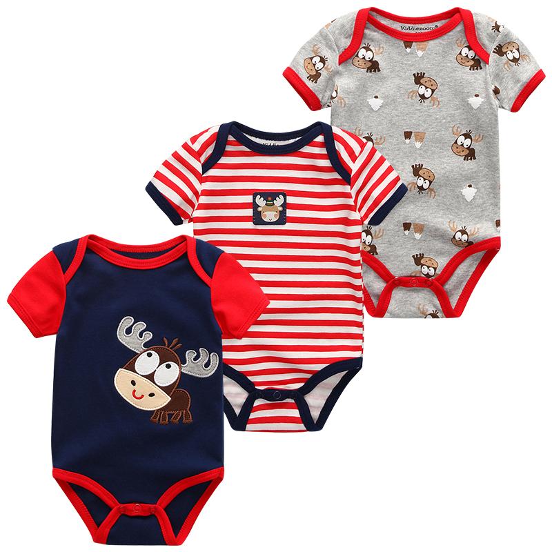 Baby Clothes Short Sleeve Cotton Baby Girl Clothes O-neck Cartoon Infantil Baby Boy Clothes Newborn Toddlers Jumpsuits Pajama Clothing Roupas De Bebe