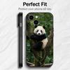 Fubao panda   Phone Case For 17 16 15 14 13 12 11 Mini XS XR X 6S 6 Pro Max Plus Black Soft Cover