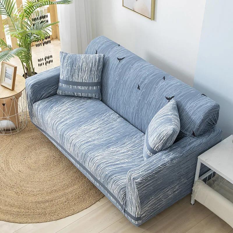 Vier Jahreszeiten Universal Nordischer Stil Druck All-Inclusive Elastischer Universalbezug Sofabezug