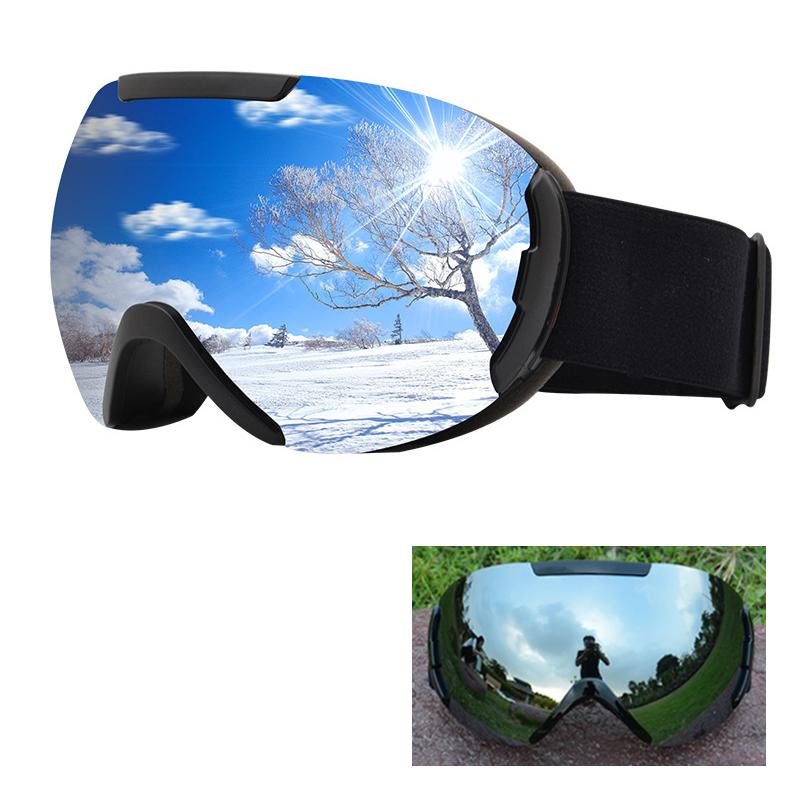 Double Layer Anti-Fog Ski Googles Men Women Large Spherical Mirror Skiing Glasses Snowboard Snowmobile Winter Sports Snow