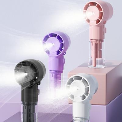 New Models Handheld Mini Fan USB Rechargeable Portable Humidifier Mist Cooler Cooling Spray Humidifier Fans For Home Office Dorm