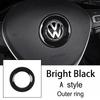 BSN1 Emblems Car Steering Wheel Emblem Sticker Interior Accessories For Volkswagen GTI Polo Golf Passat Scirocco Beetle Tiguan Magota