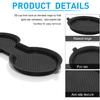 For Tesla Model 3 Accessories - Model Y -2024 2025 Cup Holder Erts Center Console Liner Coasters Mat Pad Interior Decoration 3D Silicone (Black Trim,