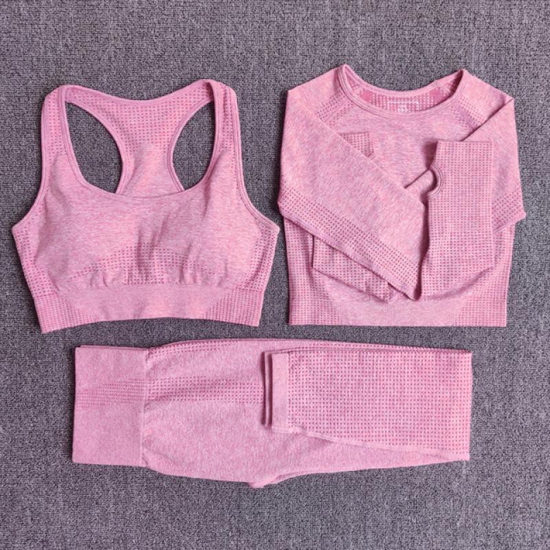 Seamless Women's Yoga Set: 2/3/5PCS Workout Sportswear