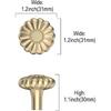 Asidrama Cabinet Hardware Knobs, 10 Pack Brushed Gold Zinc Alloy Kitchen Drawer Dresser Cabinet Handles