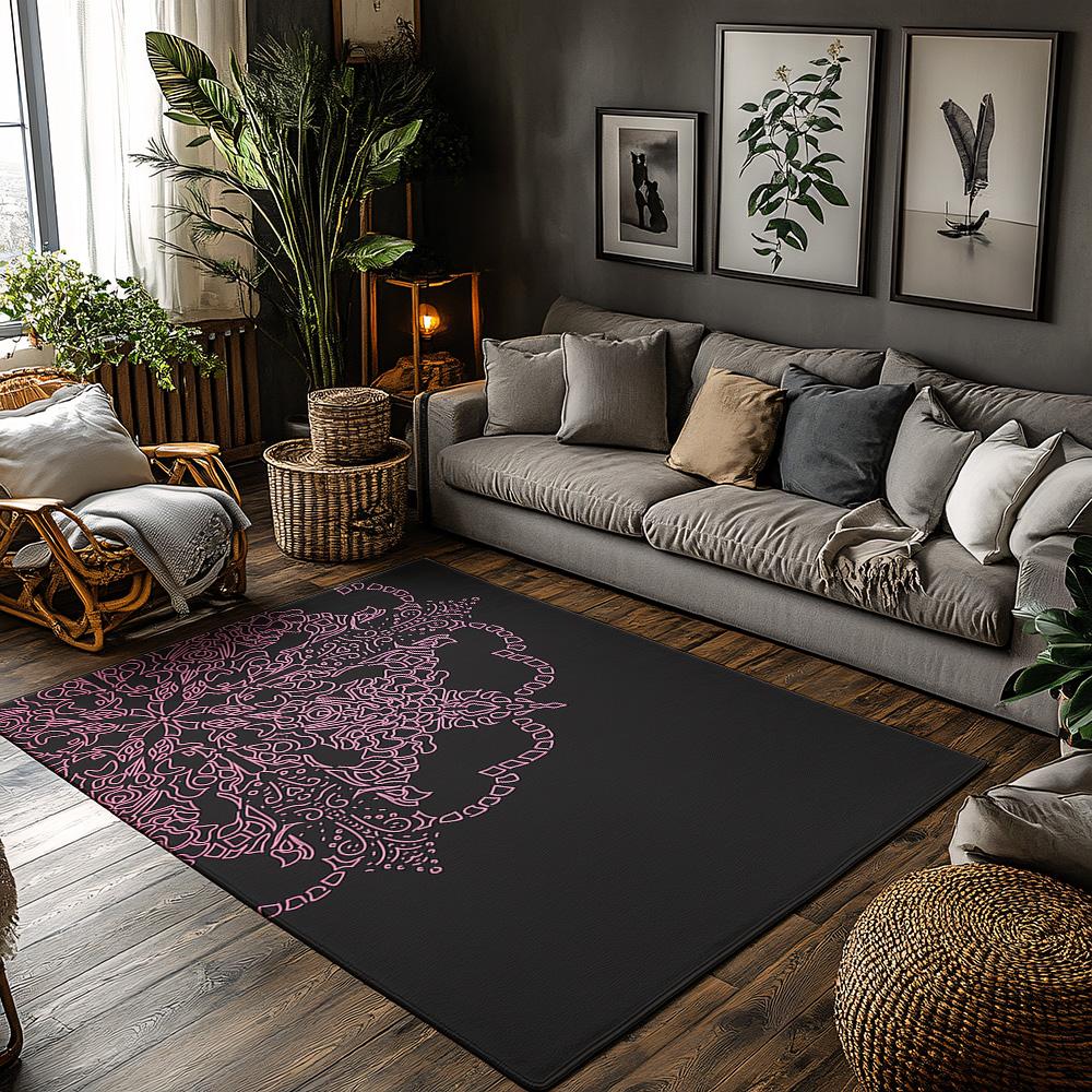 

Cozy Area Rug Non-Slip Indoor Outdoor Mat Washable Floor Carpet Home Decor Living Room Bedroom Entryway Doormat Modern Stylish D 50x80cm