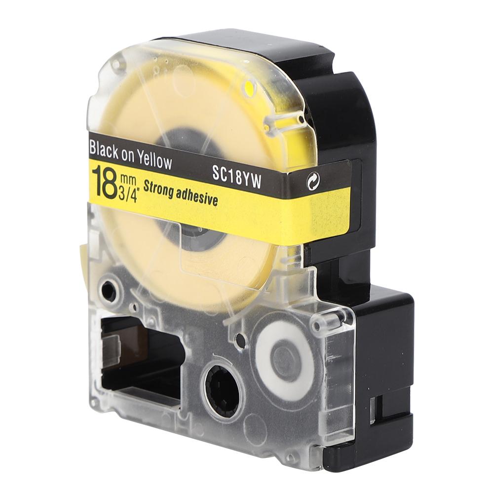 

18mm Label Tape PET Accessories Fit for King Jim SR230C for Epson LW Series Label Printer