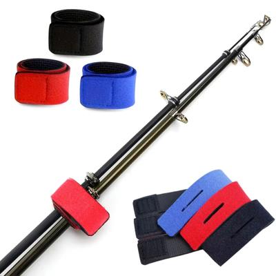 5/10Pcs Fishing Rod Tie Holder Straps Non-slip Adjustable Universal Fit Easy To Use Elastic Wrap Bands Fishing Pole Fasteners