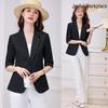 Women's Professional Two-Piece Satin Blazer & Dress Set - Autumn Collection