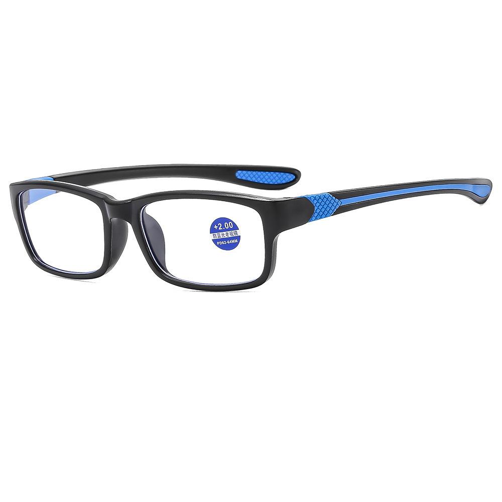 

2692 Reading Glasses Two-color Sport Reading Glasses Anti-Blue Light Reading Glasses +250