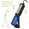 USB Rechargeable COB LED Flashlight Portable Work Light Magnetic Hook Torch Camping Lamp with Built-in Battery Car Repair Lamp