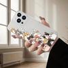 Cute Kitten Pattern Transparent Mobile Phone Case Suitable for iPhone17 16 15 14 13 12 11Pro/ Max /Plus Anti-fall and Shockproof