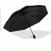 Folding umbrella Elegant pagoda and bridge design in serene nature scene Creative portable folding umbrella, suitable holiday