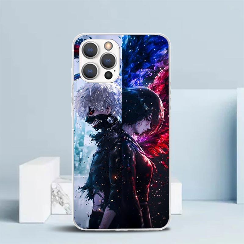 G-Ghoul Tokyo Touka Kirishima Soft Cover for iPhone 16 17 Air 15 14 Pro Max 16E Phone Case 13 Mini 12 11 7 SE 8 Print Pattern Fi