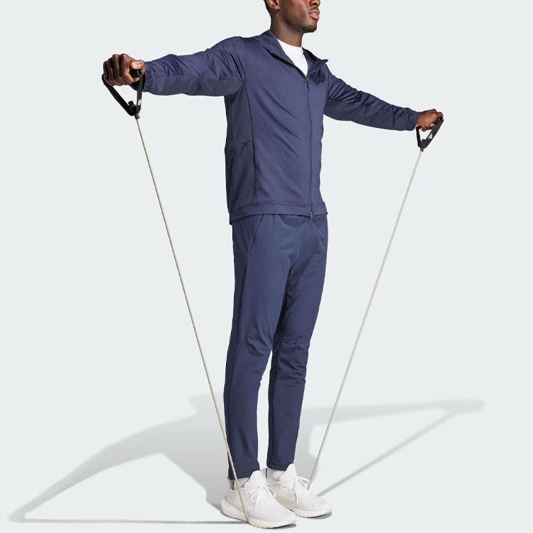 Adidas Cold.Rdy Workout Pants Solid Logo Tapered Fitness Long Pants Men Pants Legendary-Ink-Blue IL1435